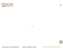 Tablet Screenshot of dulayroofing.com